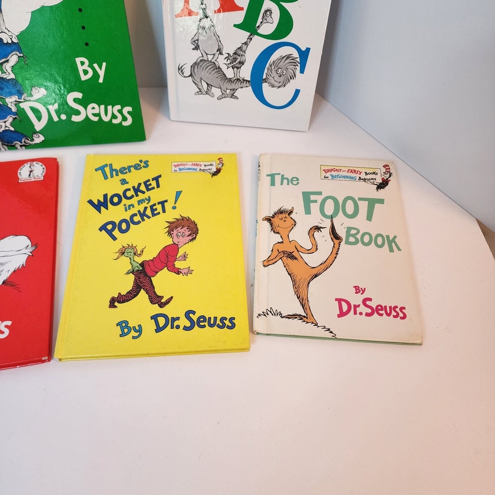 Dr. Seuss Childrens Books Multicolor Hardcover Beginner Reader Lot of 7 Kids - Picture 5 of 7